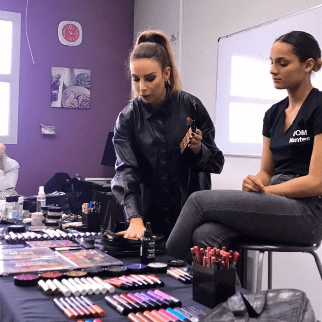 Intervention make up en bac pro esthétique