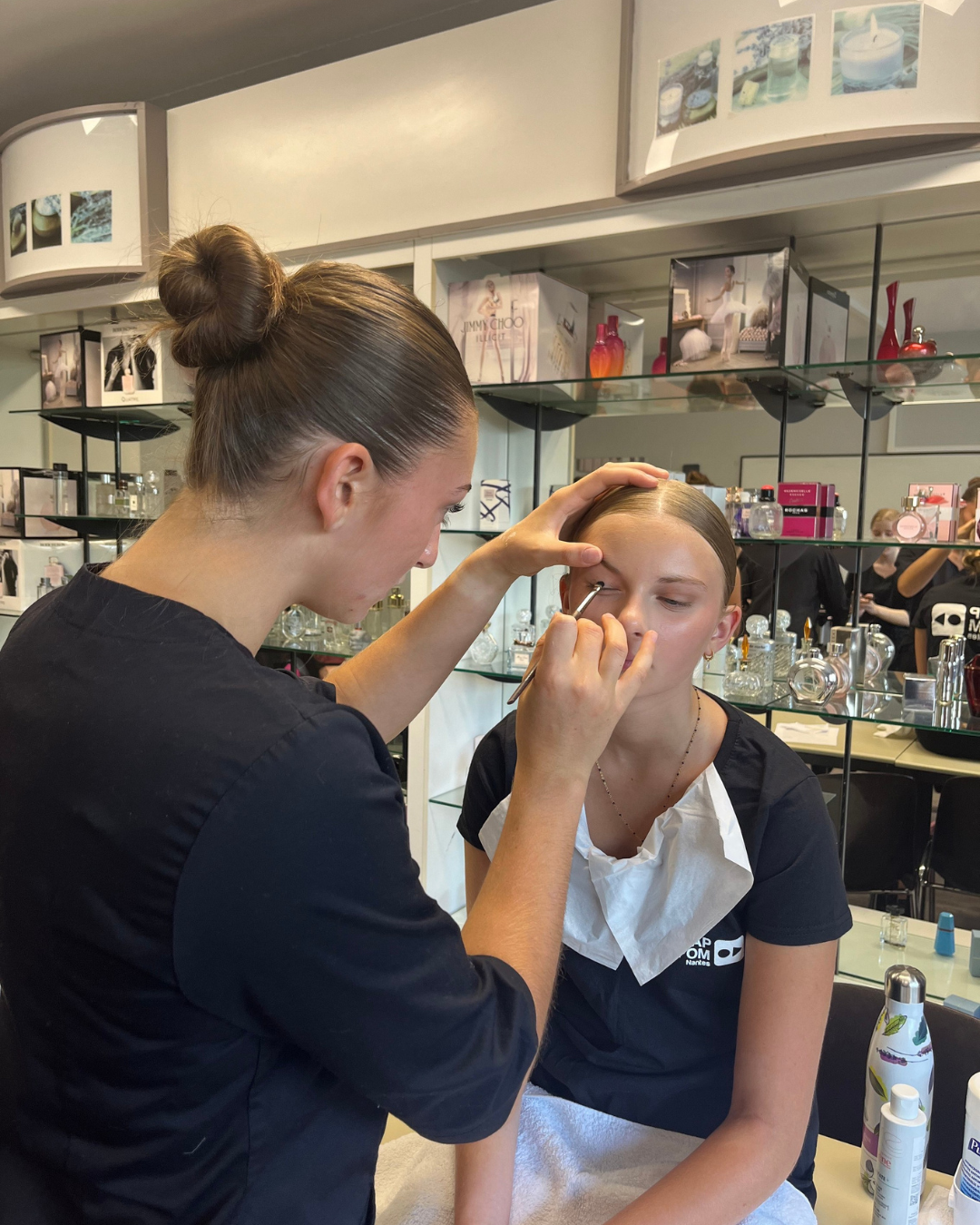 Réalisation d'un maquillage en bac pro esthétique